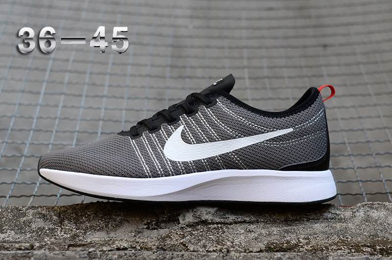 Women Nike Dualtone Racer Grey Black White Shoes